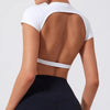 Camiseta Deportiva de Yoga sin Espalda