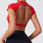 Camiseta Deportiva de Yoga sin Espalda