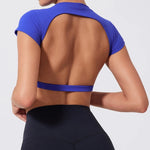Camiseta Deportiva de Yoga sin Espalda