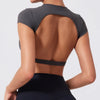 Camiseta Deportiva de Yoga sin Espalda