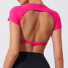 Camiseta Deportiva de Yoga sin Espalda