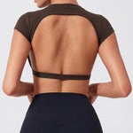 Camiseta Deportiva de Yoga sin Espalda