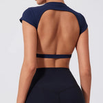 Camiseta Deportiva de Yoga sin Espalda